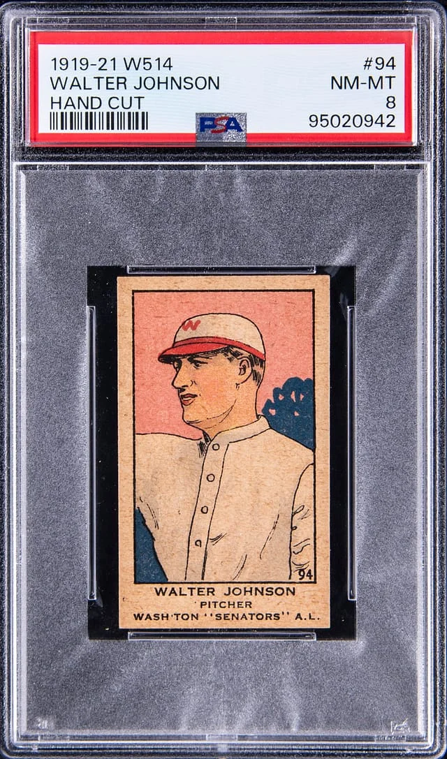 1919-21 W514 Hand Cut Walter Johnson #94 card image