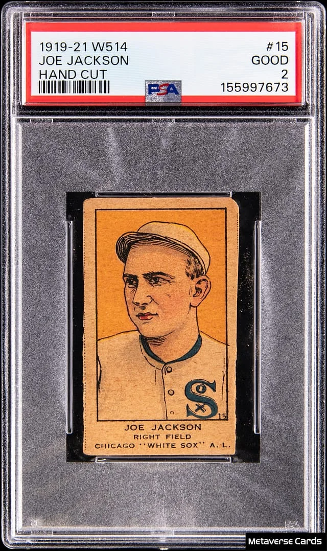 1919-21 W514 Joe Jackson, Hand Cut #15 card image