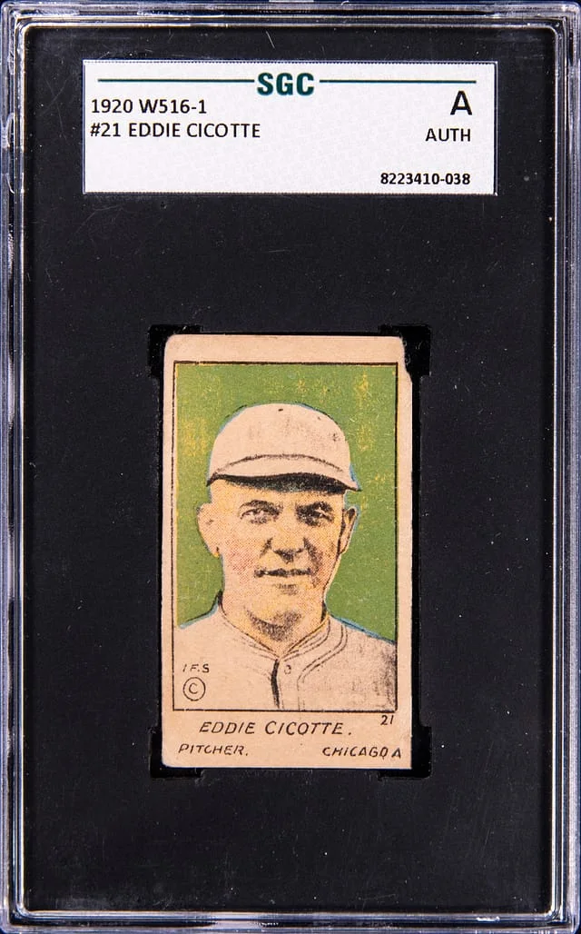 1920 W516-1 Eddie Cicotte #21 card image