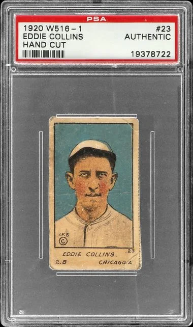 1920 W516-1 Hand Cut Eddie Collins #23 card image