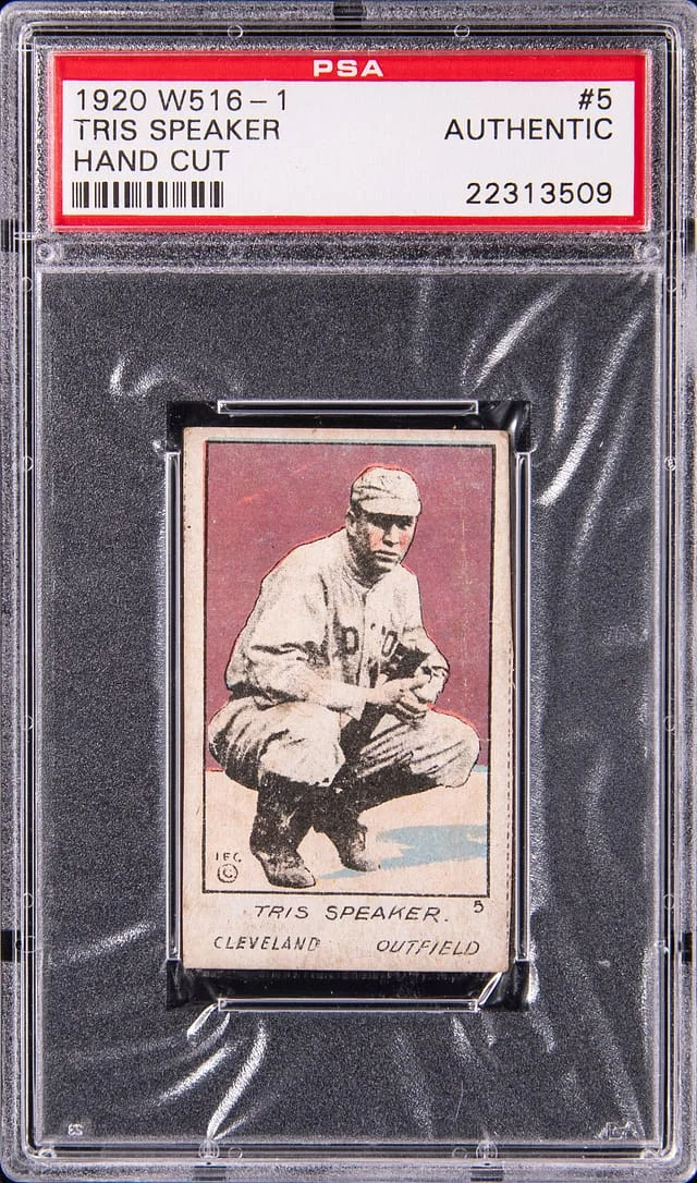 1920 W516-1 Hand Cut Tris Speaker #5 card image