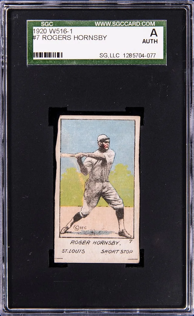 1920 W516-1 Rogers Hornsby #7 card image
