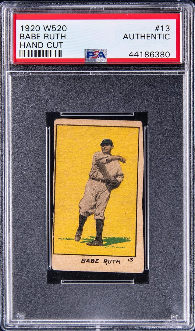 1920 W520 Hand Cut Babe Ruth #13 card image