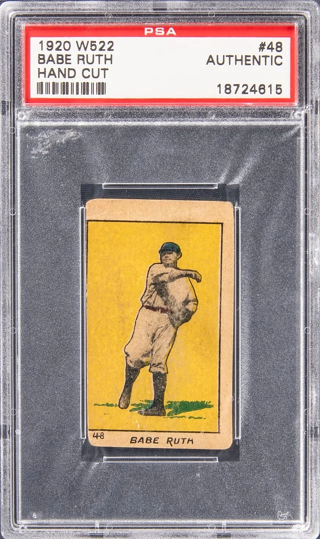 1920 W522, Hand Cut Babe Ruth #48 card image