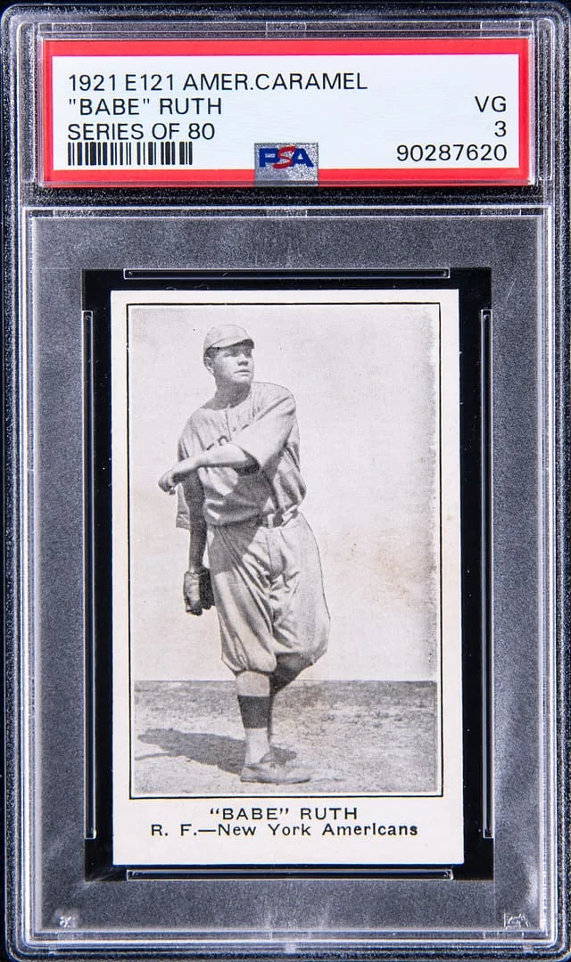 1921 E121 American Caramel Series of Babe Ruth (Name in Quotes) #80 card image