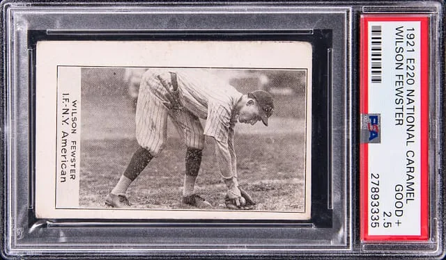 1921 E220 National Caramel Wilson Fewster #NNO card image