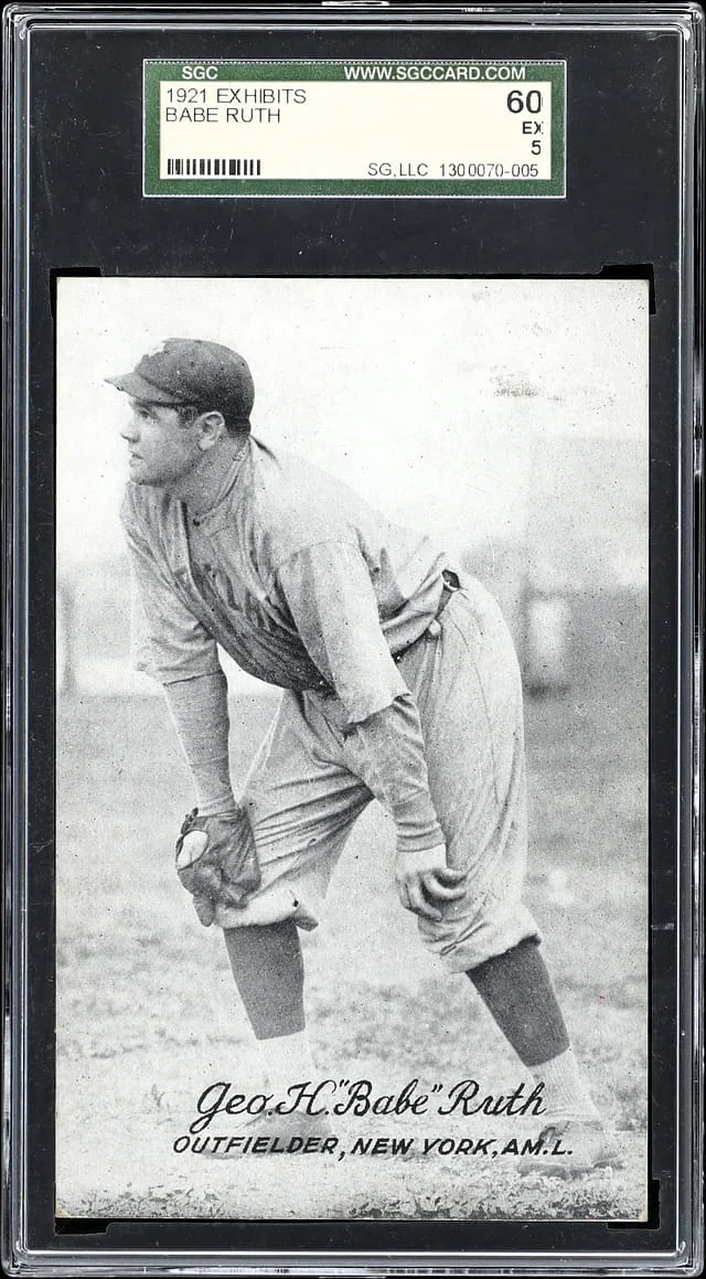 1921 Exhibits Geo. H. Babe Ruth #W461-1 card image