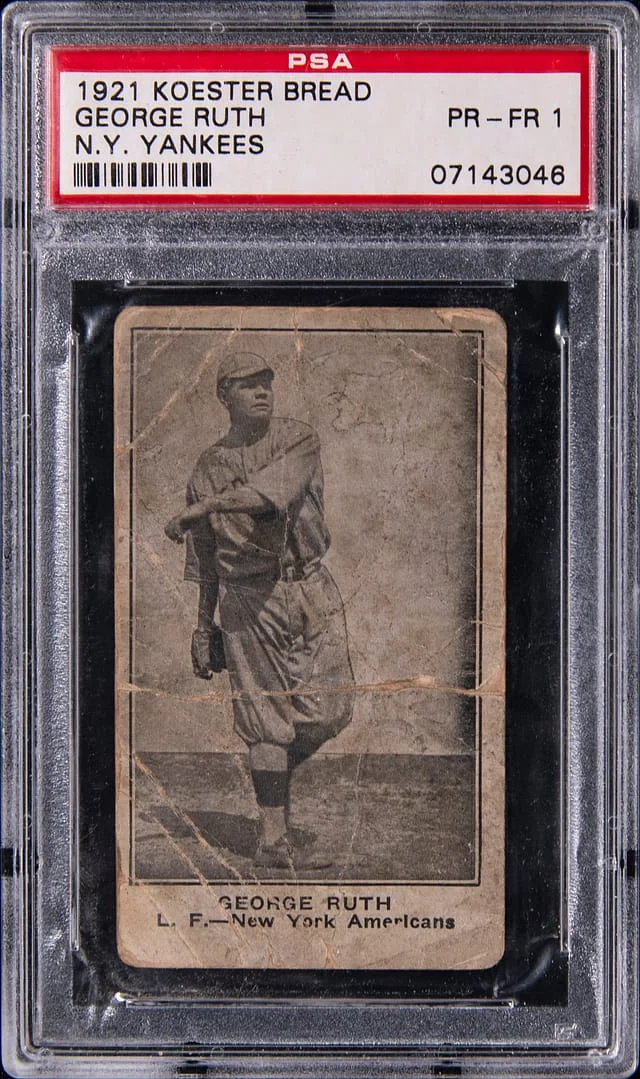 1921 Koester Bread D383 N.Y. Yankees George Ruth #NNO card image