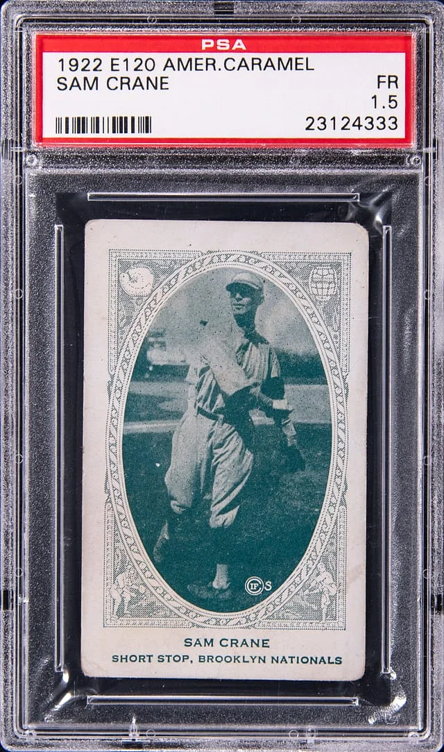 1922 E120 American Caramel Sam Crane #NNO card image