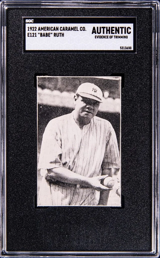 1922 E121 American Caramel Co. Series of Babe Ruth #120 card image
