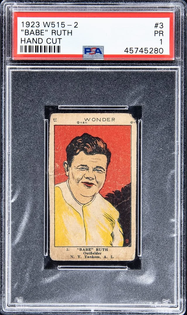 1923 W515-2 Babe Ruth, Hand Cut #3 card image