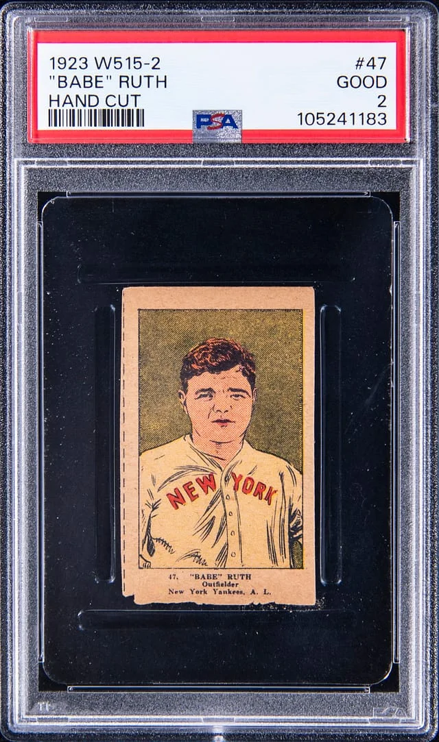 1923 W515-2 Babe Ruth, Hand Cut #47 card image