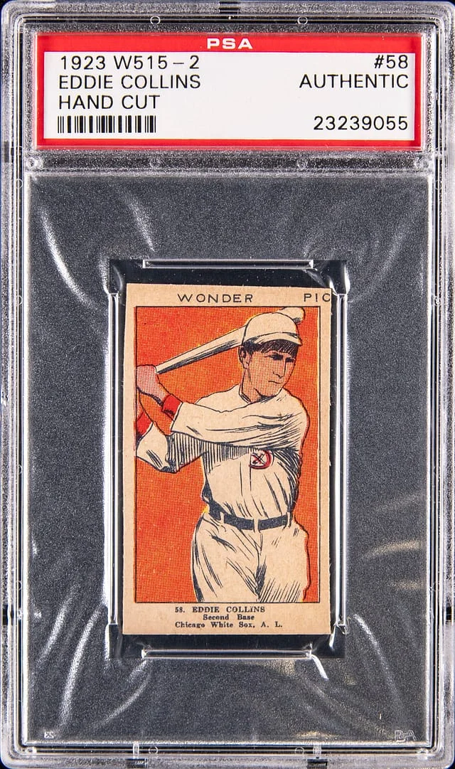 1923 W515-2 Eddie Collins, Hand Cut #58 card image