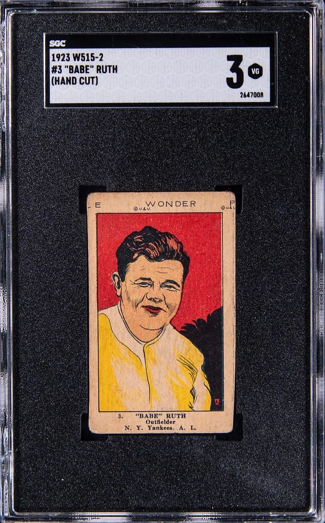 1923 W515-2 Hand Cut Babe Ruth #3 card image