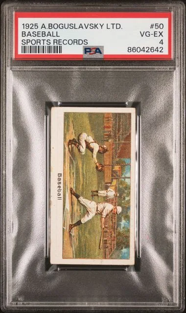 1925 A.Boguslavsky Ltd. Sports Records Baseball (George Sisler) #50 card image