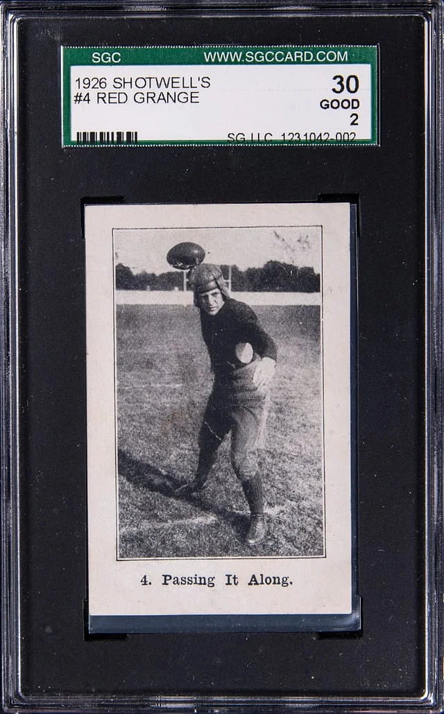 1926 Shotwell's Red Grange #4 card image