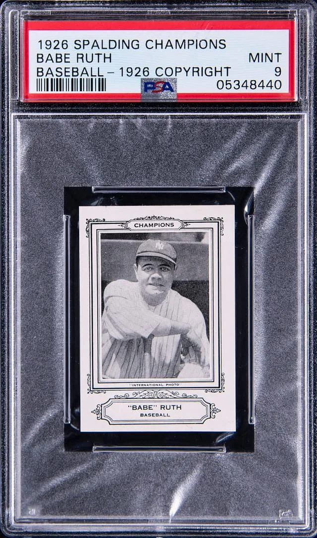 1926 Spalding Champions Babe Ruth, Baseball, Copyright #1926 card image
