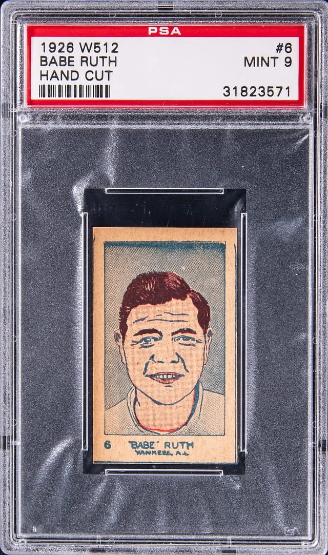 1926 W512 Hand Cut Babe Ruth #6 card image