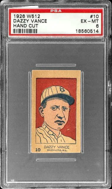 1926 W512 Hand Cut Dazzy Vance #10 card image