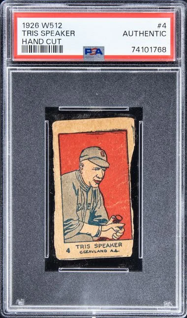 1926 W512 Hand Cut Tris Speaker #4 card image
