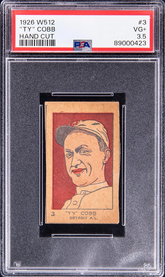 1926 W512 Hand Cut Ty Cobb #3 card image