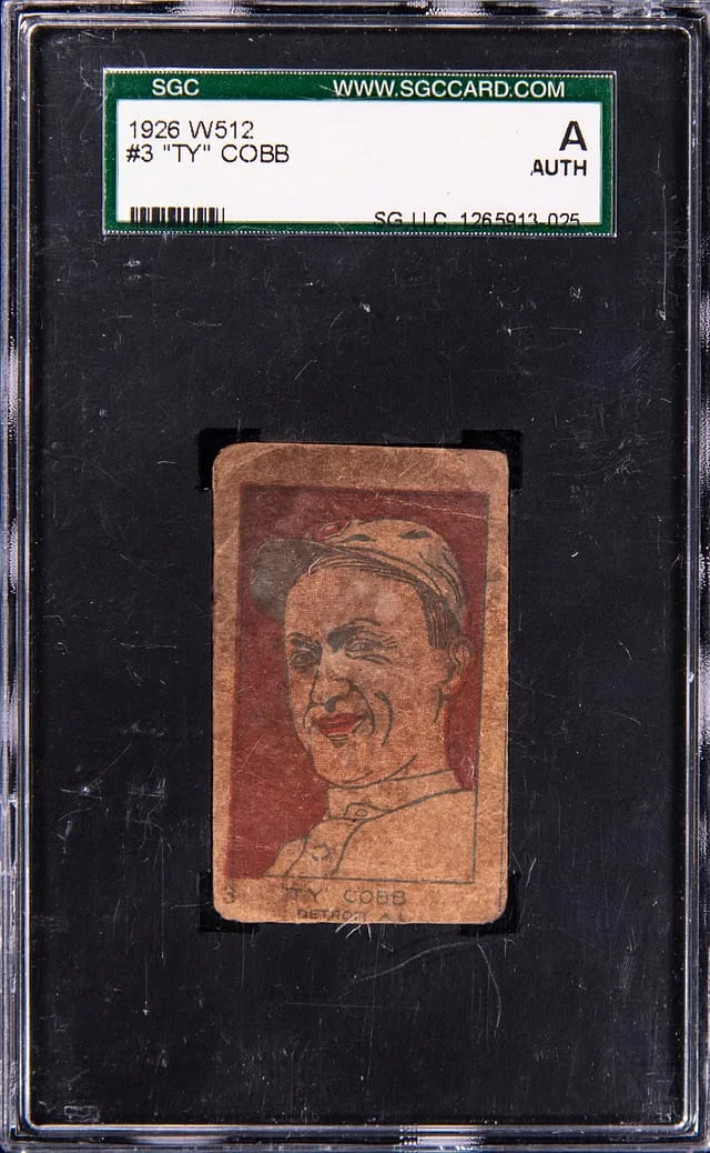 1926 W512 Ty Cobb #3 card image