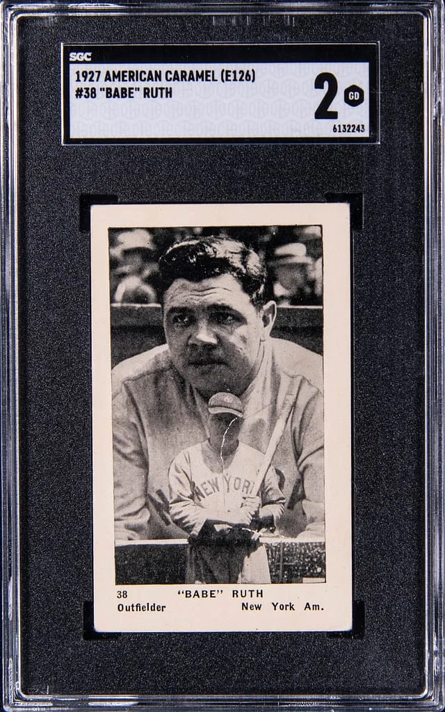 1927 E126 American Caramel Co. Babe Ruth, Series of 60 #38 card image