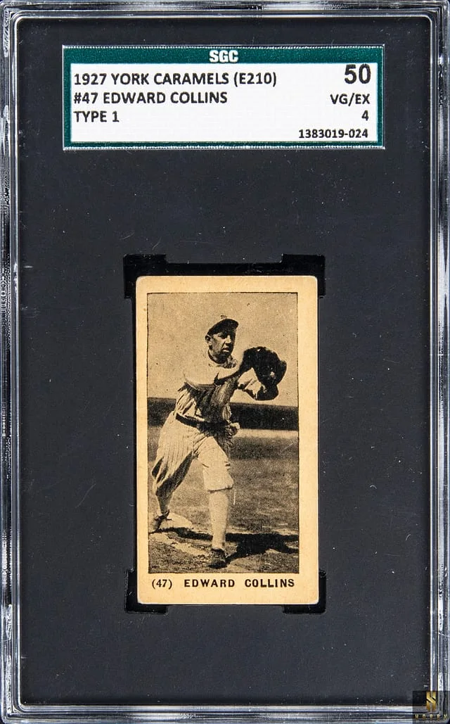 1927 E210 York Caramels, Type 1 Edward Collins #47 card image