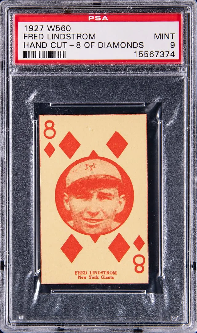 1927 W560 Hand Cut Fred Lindstrom, of Diamonds #8 card image