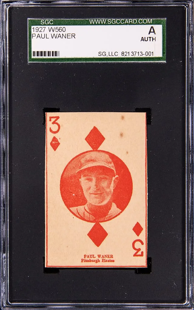 1927 W560 Paul Waner #NNO card image