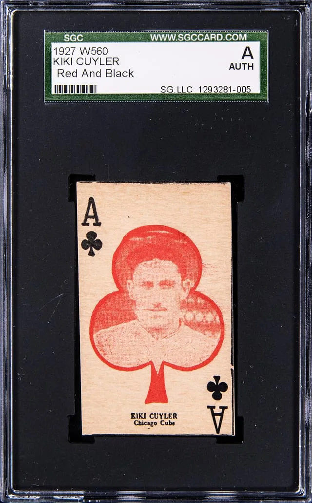 1927 W560 Red and Black Kiki Cuyler #NNO card image