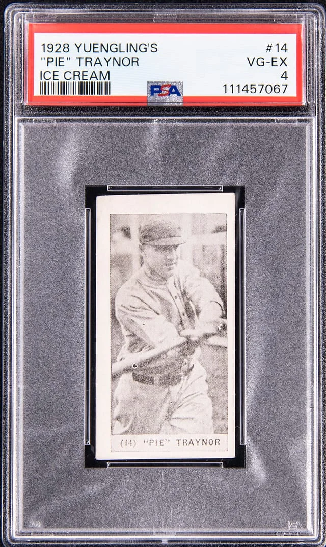 1928 F50 Yuengling's Ice Cream Pie Traynor #14 card image