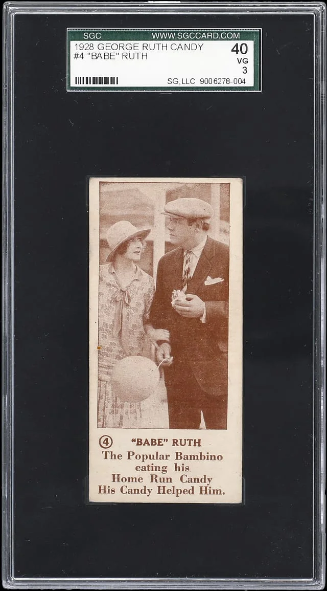 1928 George Ruth Candy Babe Ruth #4 card image