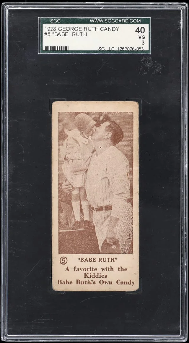 1928 George Ruth Candy Babe Ruth #5 card image