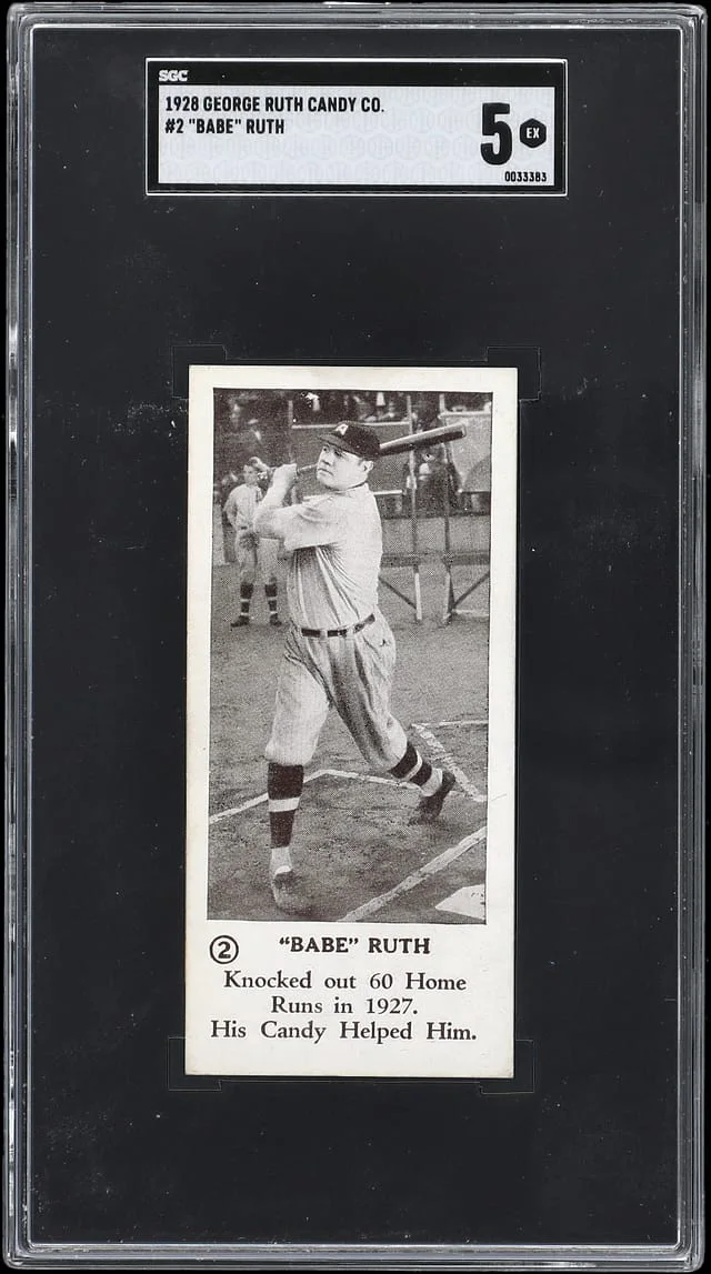 1928 George Ruth Candy Co. Babe Ruth #2 card image