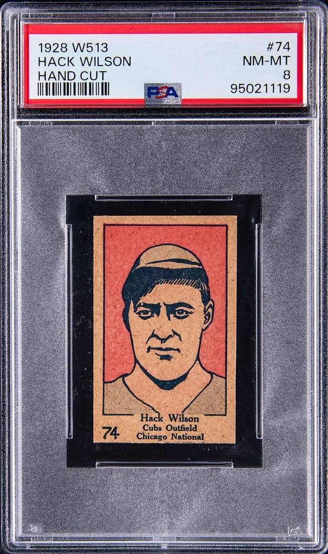 1928 W513 Hack Wilson (Hand Cut) #74 card image