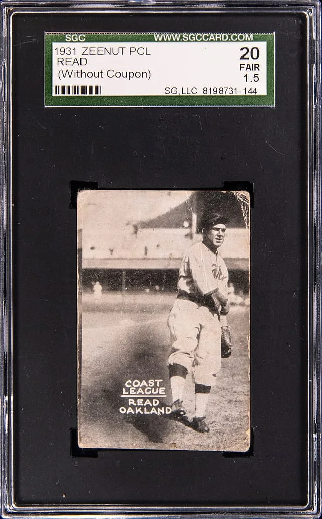 1931 Zeenut PCL Read (Without Coupon) #20 card image