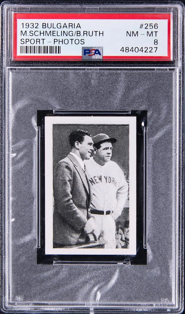 1932 Bulgaria Sport-Photo Max Schmeling/Babe Ruth #256 card image