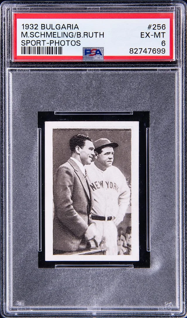 1932 Bulgaria Sport Photos Max Schmeling/Babe Ruth #256 card image