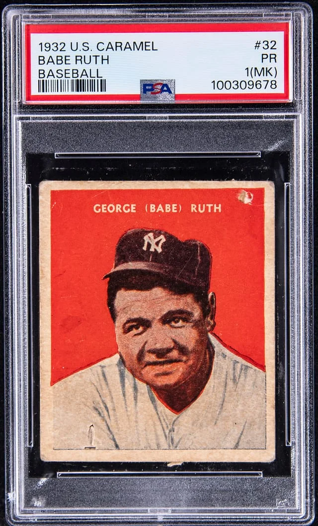 1932 R328 U.S. Caramel Babe Ruth #32 card image
