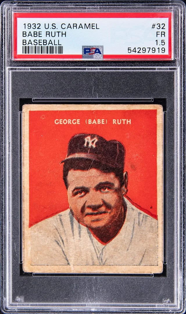 1932 R328 U.S. Caramel Babe Ruth, Baseball #32 card image