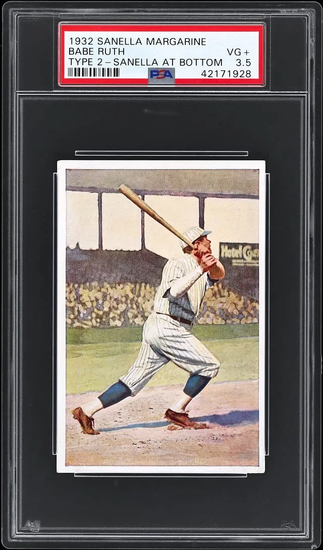 1932 Sanella Margarine Type 2 Babe Ruth #NNO card image