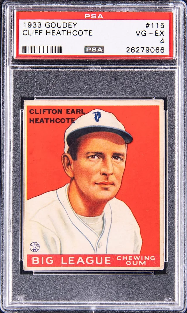 1933-34 Goudey Cliff Heathcote #115 card image
