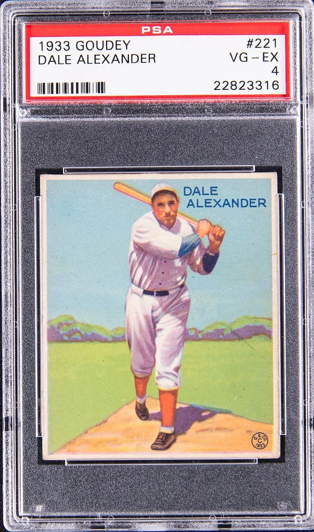 1933-34 Goudey Dale Alexander #221 card image