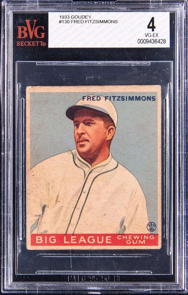 1933-34 Goudey Fred Fitzsimmons #130 card image