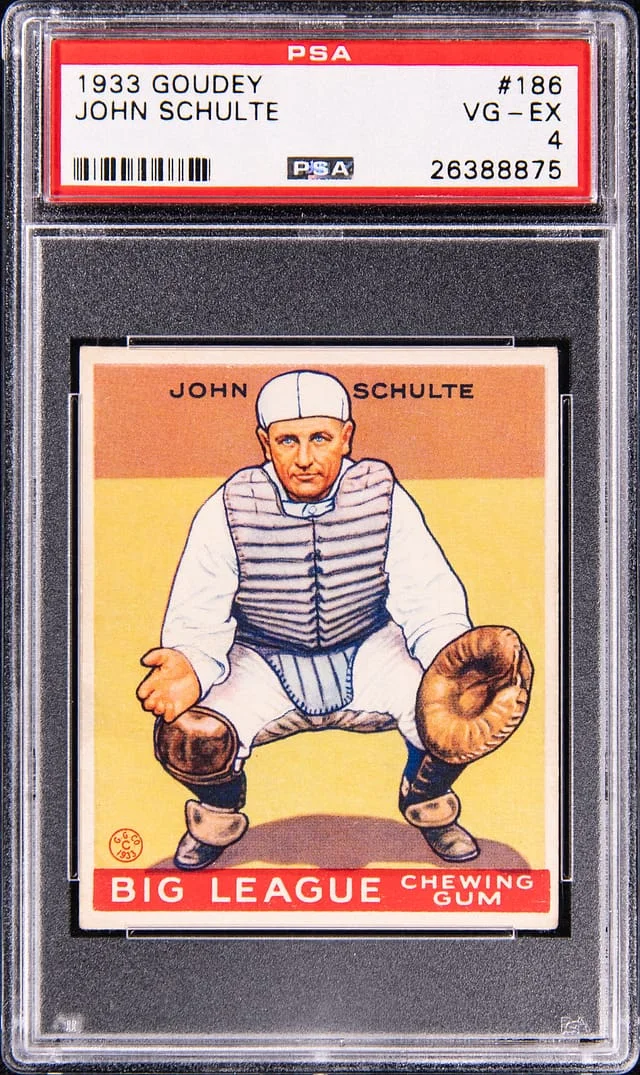 1933-34 Goudey John Schulte #186 card image