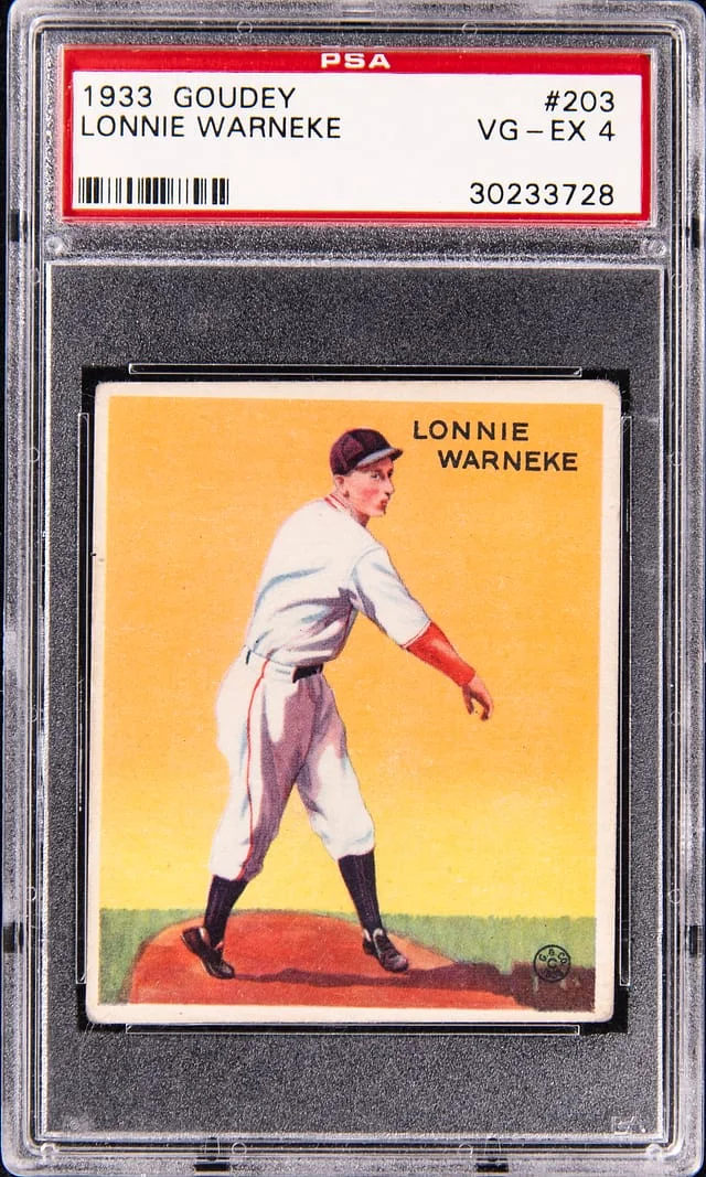 1933-34 Goudey Lonnie Warneke #203 card image