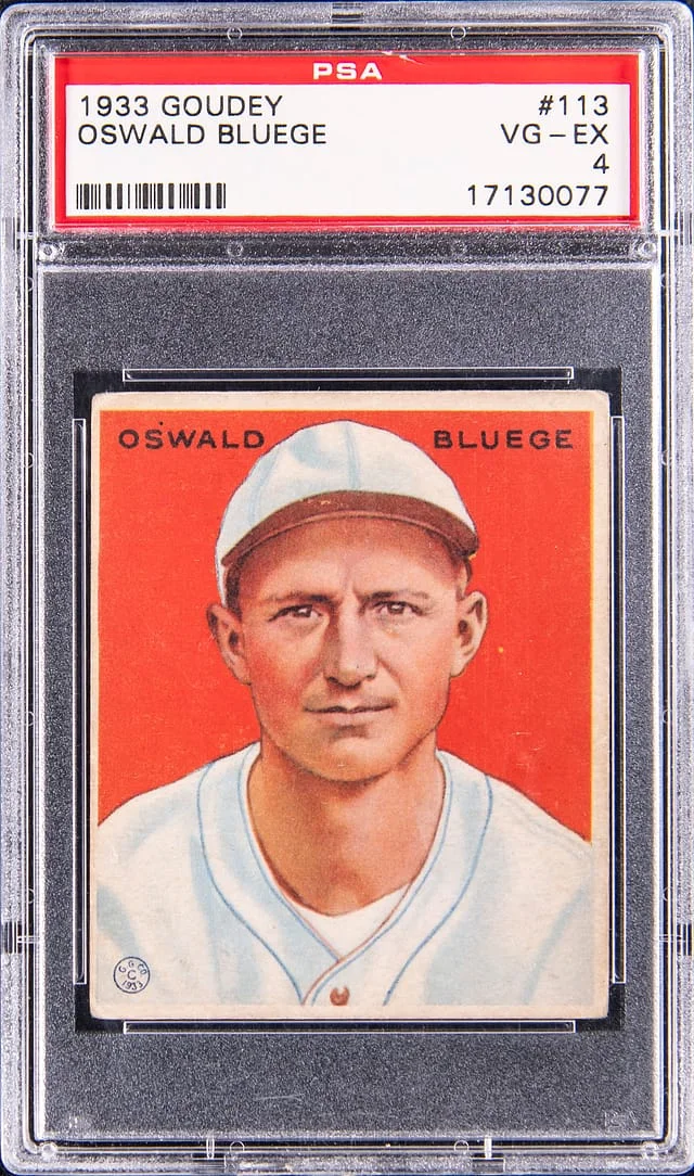 1933-34 Goudey Oswald Bluege #113 card image