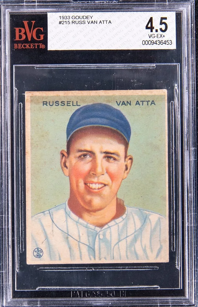 1933-34 Goudey Russ Van Atta #215 card image