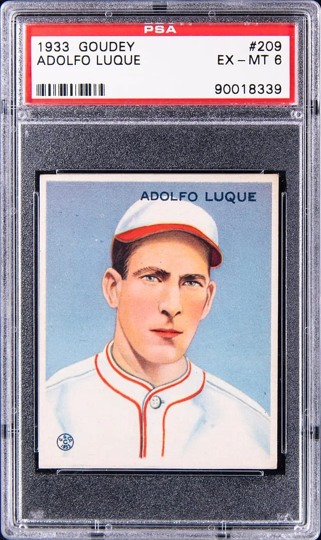 1933 Goudey Adolfo Luque #209 card image